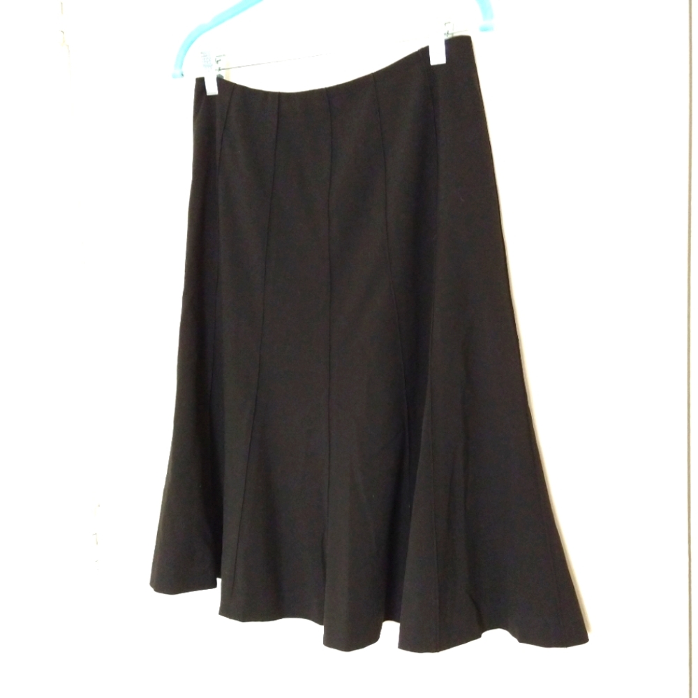 Talbots Black Flare Skirt